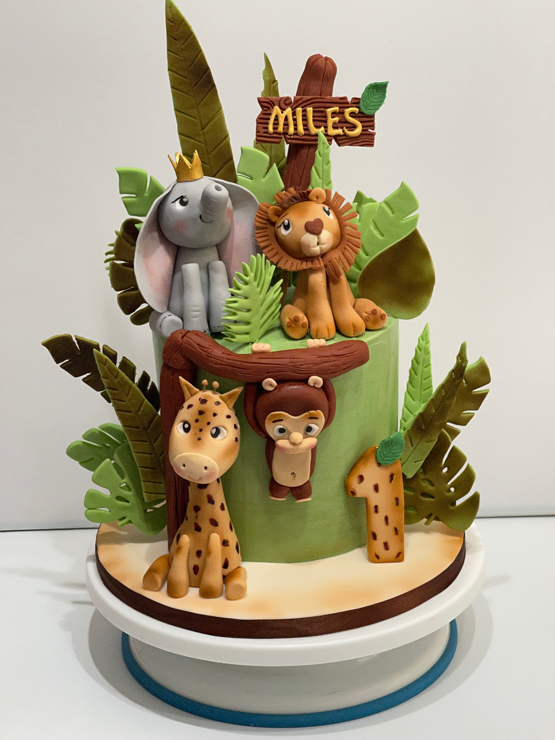 Jungle Safari Birthday Cake – Custom Edible Toppers | Woking, Surrey