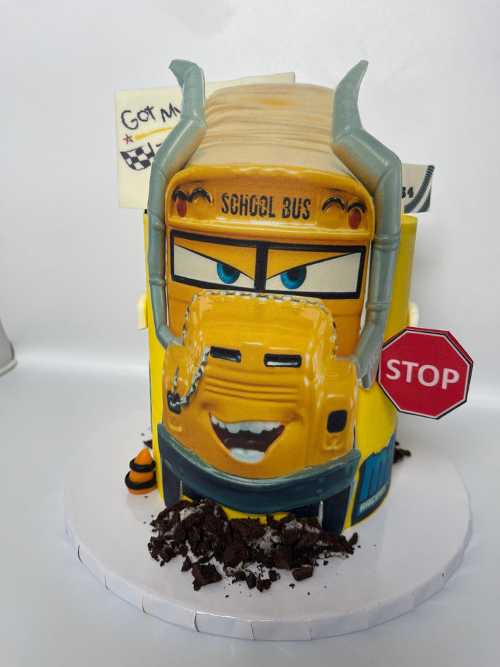 Car Themed Kids Birthday Cake. Woking, Surrey, UK