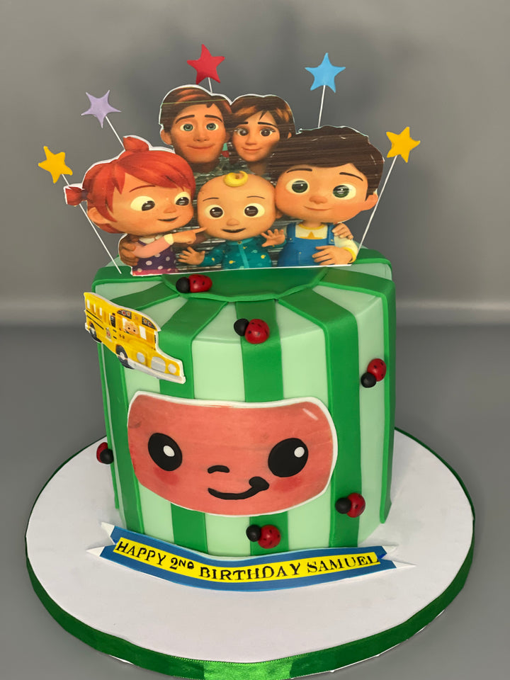 Colourful Melody Cake (Cocomelon-Inspired)