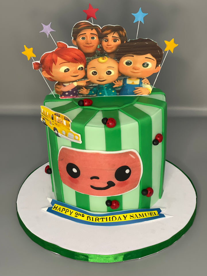 Colourful Melody Cake (Cocomelon-Inspired)
