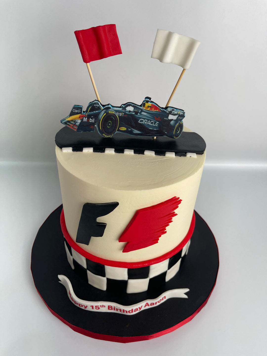 F1 theme kids cake