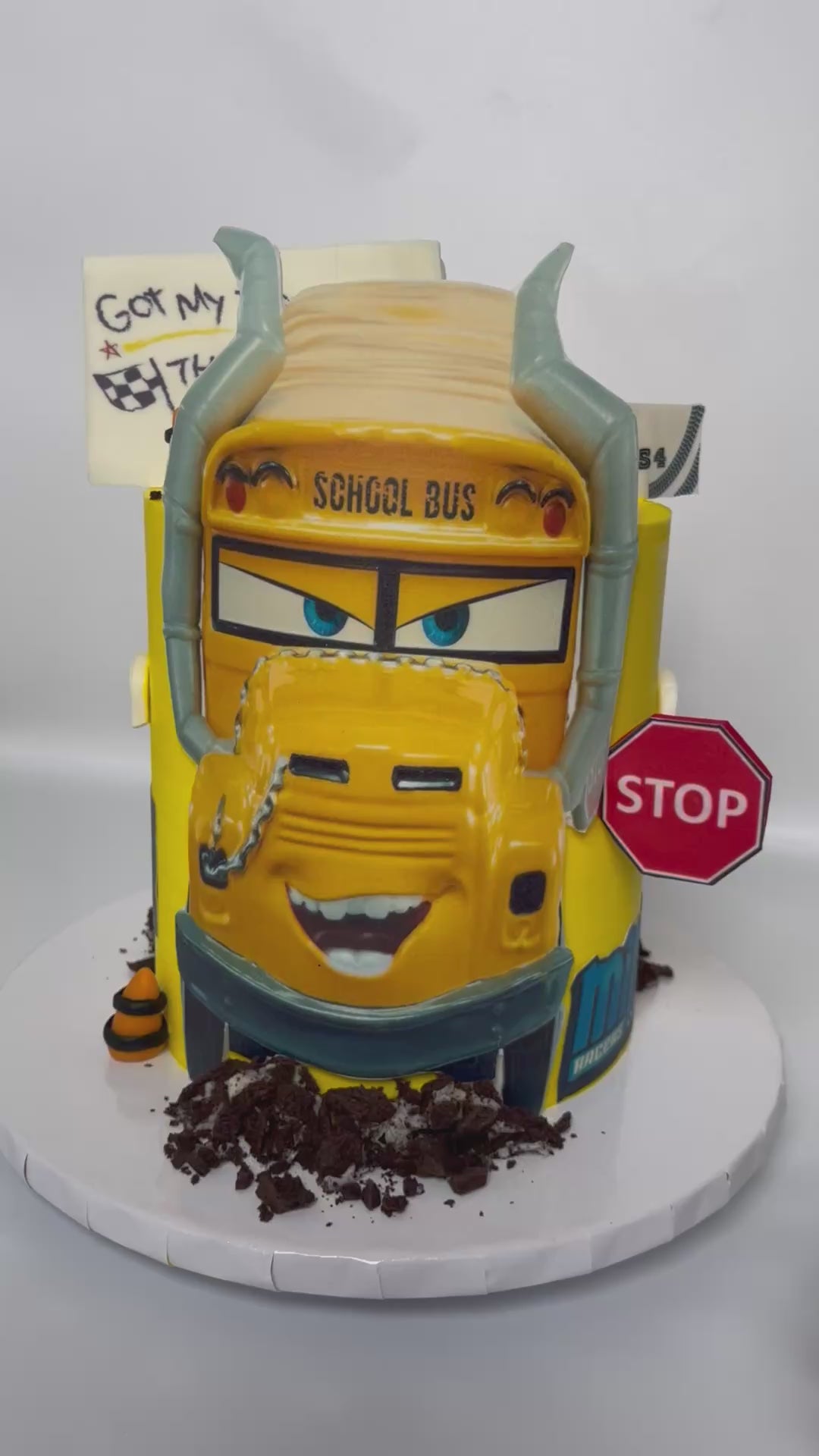 Car Themed Kids Birthday Cake. Woking, Surrey, UK