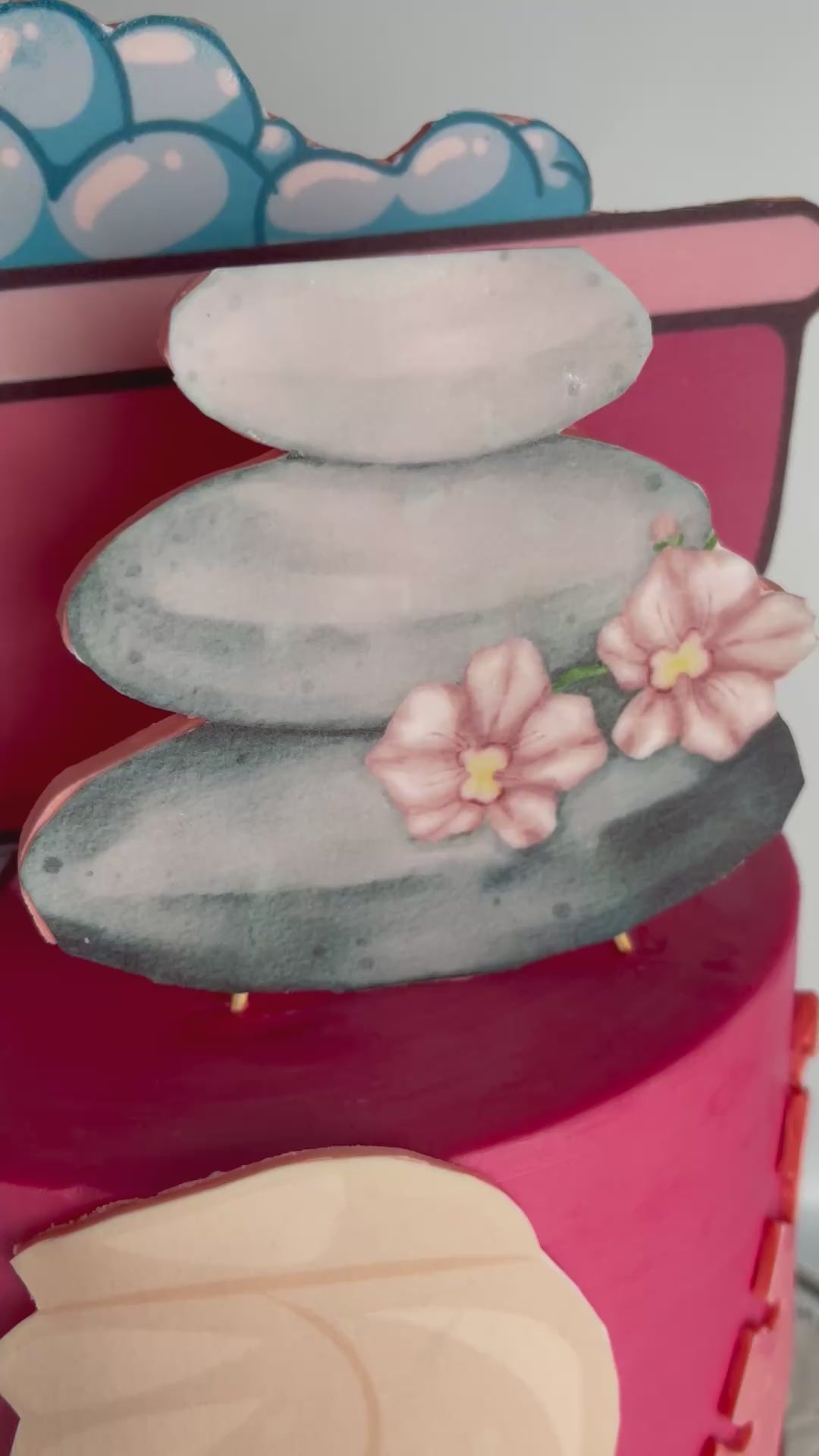 Spa-Themed Birthday Cake – Fun & Edible Design for Kids | Custom Cake Woking, Surrey