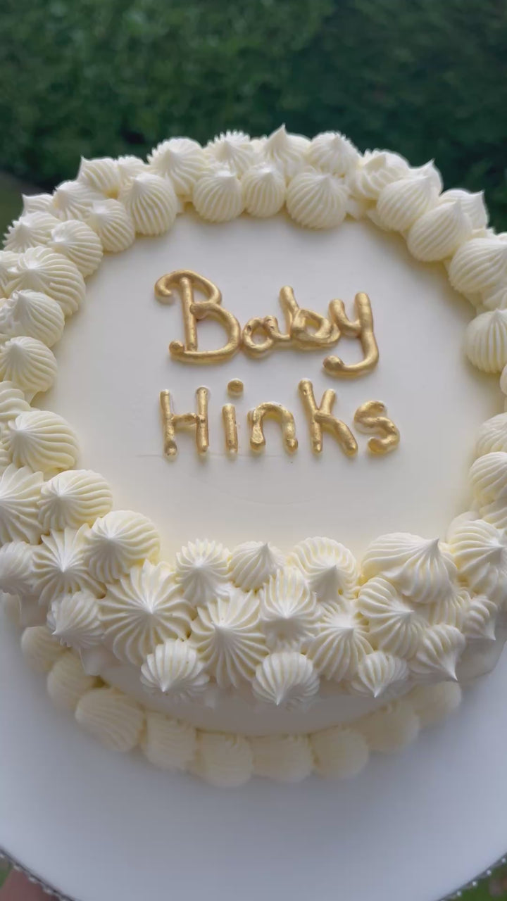 Gender reveal cake