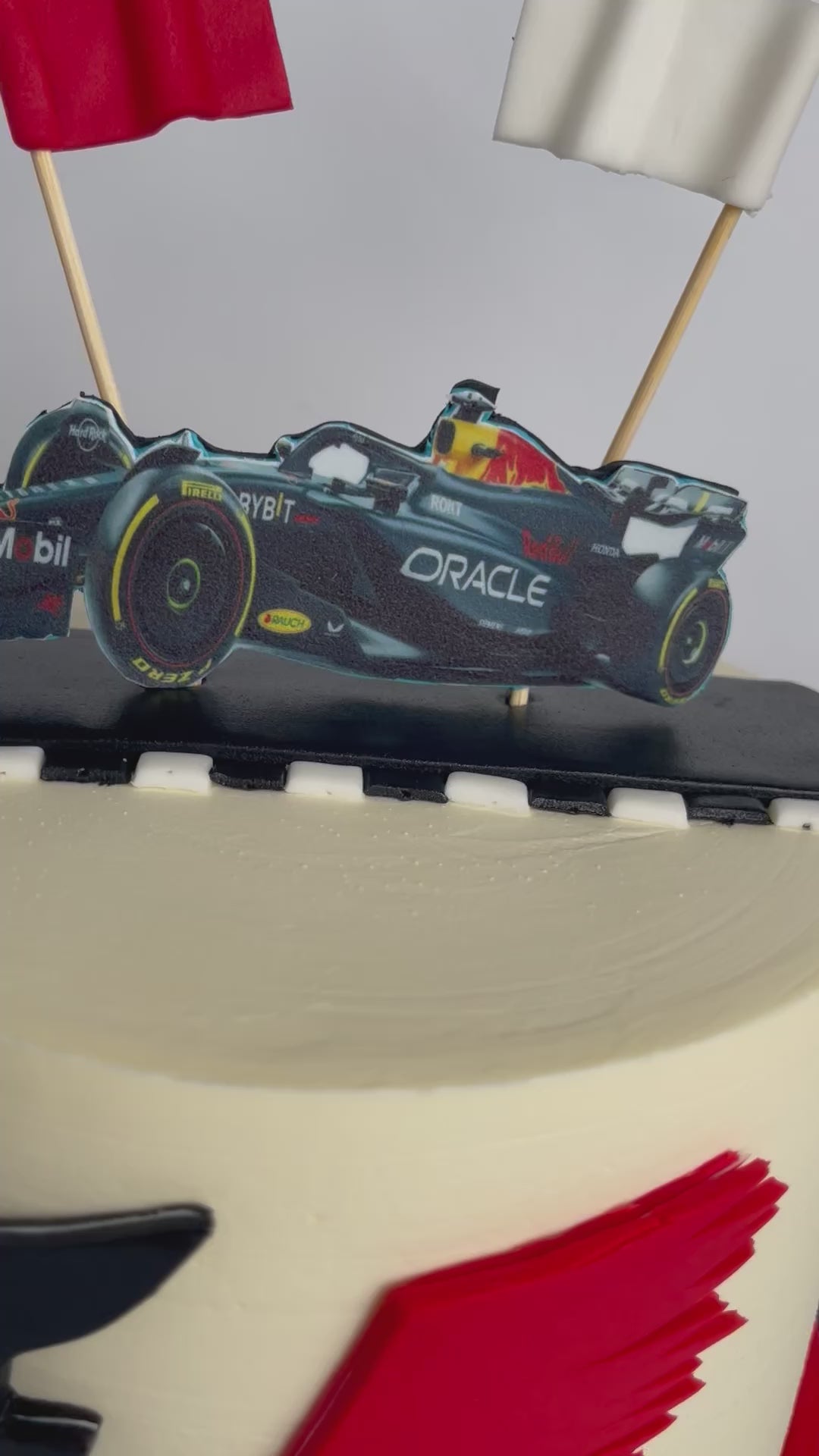 F1 theme kids cake