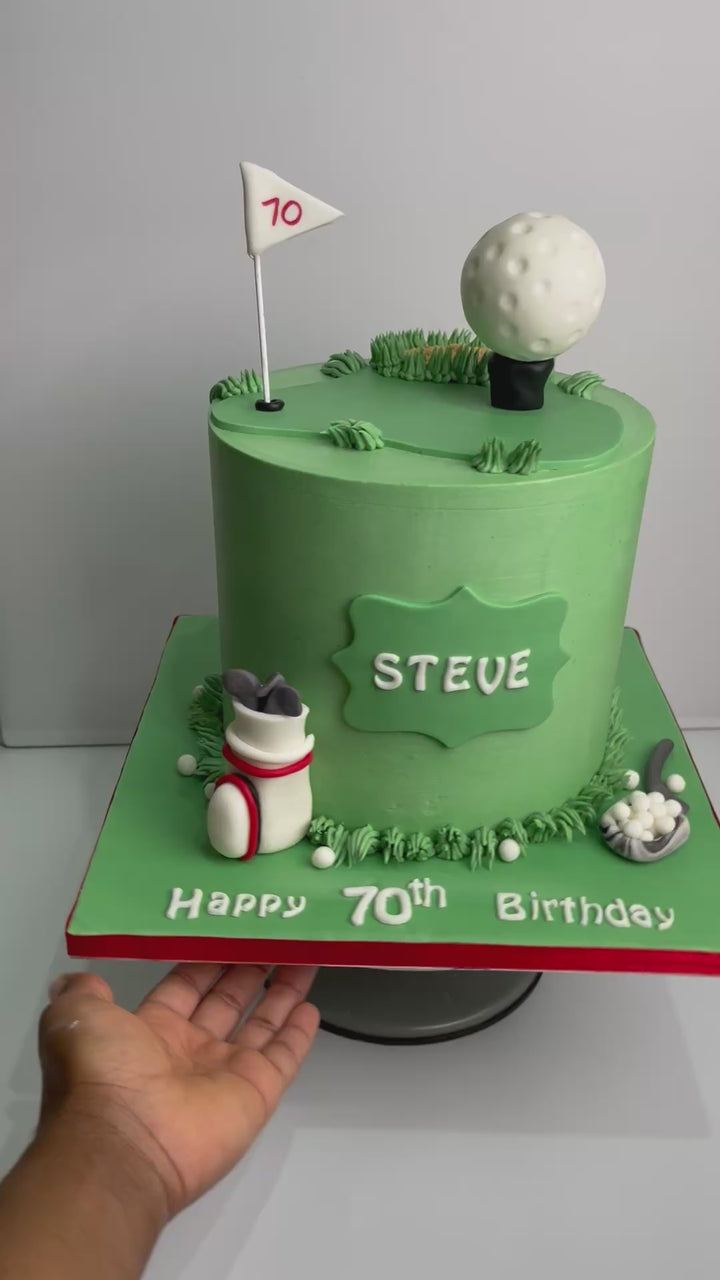 Golf themed Celebration Cake