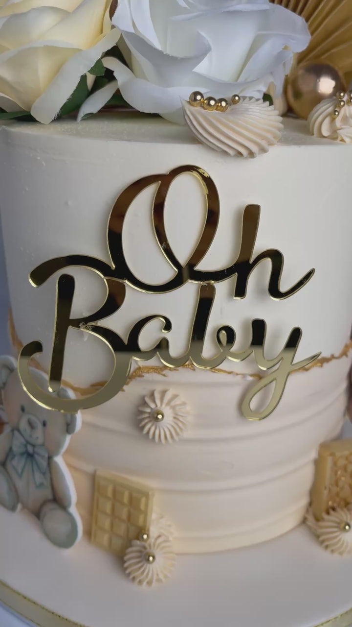 Gender Neutral baby Shower Cake